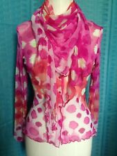 Magnifique Gilet résille rose