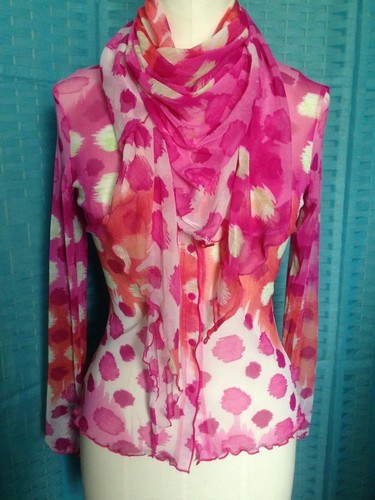 Magnifique gilet résille rose - magnifique,