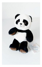 Peluche doudou panda blanc nez - panda,