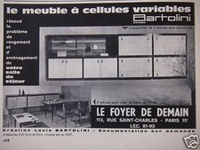 PUBLICITÉ 1961 BARTOLINI LE