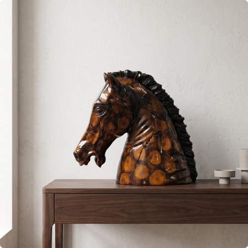 Sculpture tête cheval - tête,
