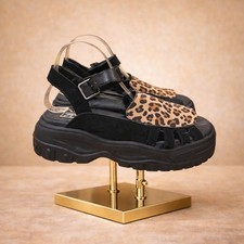 T.U.K. Black Leopard Wave