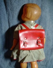 ANCIEN CARTABLE POUR POUPEE BAIGNEUR CELLULOID   12/9cm ss les anses