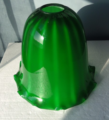 Abat jour opaline verte - abat,