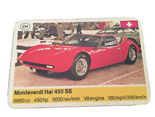 rare carte couleur automobile Monteverdi Haï 450 SS