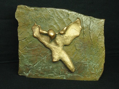 Plaque bronze art - plaque,
