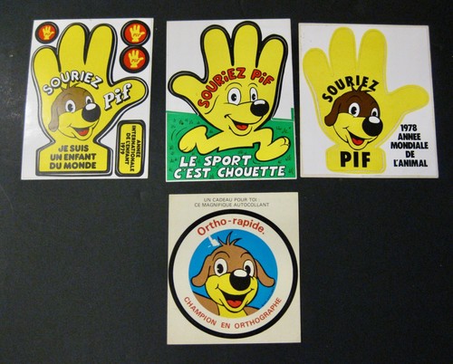 Pif autocollants vaillant - pif,