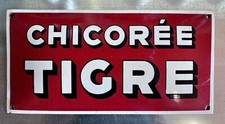 Plaque émaillée Chicorée Tigre