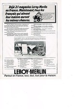 Publicite 1978 leroy merlin - ,