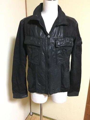 Avirex veste blouson mix cuir - blouson,