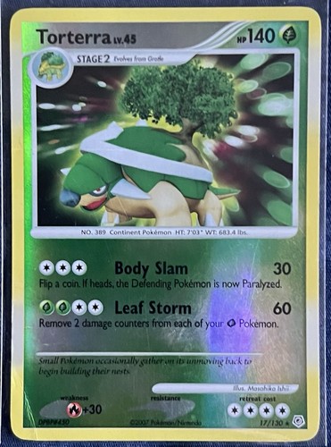 Torterra 130 holo - 17/130, rare