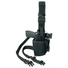 Holster de cuisse ""Mod One"" tissu noir – TOE Concept - droitier
