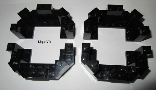 Lego 6066 castle turret - turret, top