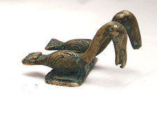 POIDS BRONZE AKAN A PESER LA POUDRE D'OR- ZOOMORPHE- ART AFRIQUE OUEST- XXème