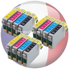 12 CARTOUCHES D'ENCRE non-OEM pr EPSON STYLUS SX510W T O711 T O712 T O713 TO714