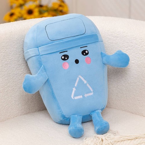 Peluche poubelle recyclage - peluche, de