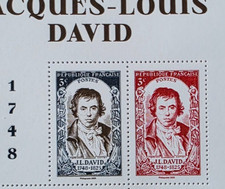 2 timbres Jacques-Louis David Neuf** salon philatélique d'automne 2025