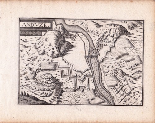 Gravure xviie anduze gard - xviie,