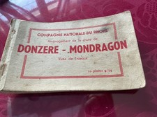 DONZERE MONGRAGON. CARNET 18 cartes postales des travaux.