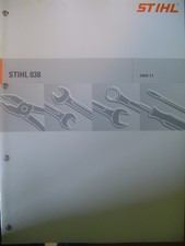 MANUEL ATELIER DE RÉPARATION TRONÇONNEUSE  STIHL 038