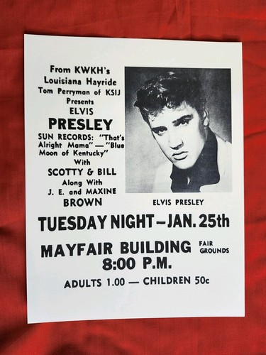 Elvis presley poster sun - presley,