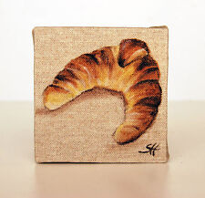 Tableau viennoiserie croissant parisien décoration d'intérieur style shabby chic