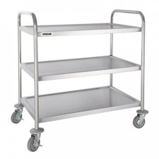 Grand chariot inox de service