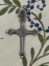 Ancienne Croix Jeannette Savoyarde Argent 19e Antique Georgian Silver Cross
