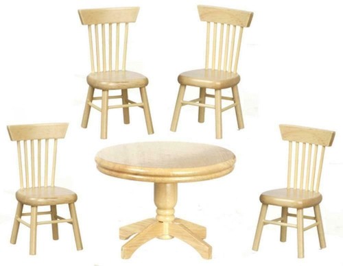 Maison poupée table ronde - poupée,