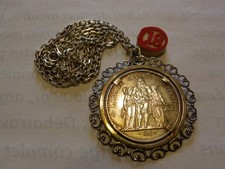 lot 18 piece 10 francs hercule argent medaille chaine 1968 accent république