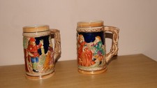 Deux chopes bière - deux, à