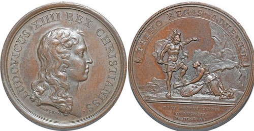 Médailles louis xiv prise de - médailles,