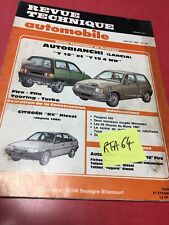 Revue Technique Automobile Autobianchi Lancia Y10 et 4x4 évolution Citroën BX D