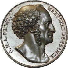 O5937 Rare Médaille Uniface Brune Marechal France Caunois Baron Desnoyers SUP