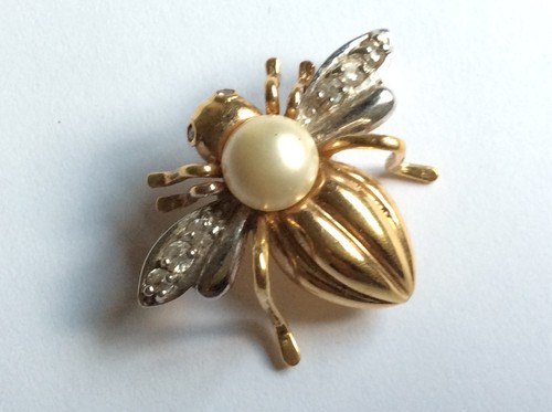 Broche plaqué abeille - broche,