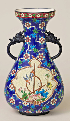 Emaux longwy vase - emaux, aux