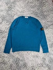 Pull col en V bleu Stone