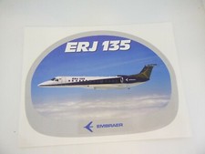 AUTOCOLLANT / STICKER - EMBRAER - ERJ 135 - JET PRIVE - AVIATION - AIRCRAFT - 