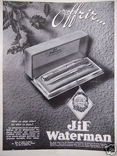 Publicité 1935 jif waterman - publicitÉ,