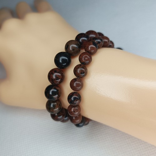 Obsidienne acajou bracelet - obsidienne,