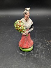Ancien santon femme au bouquet