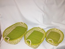 Lot 3 paniers corbeilles à