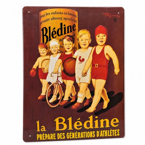 Plaque publicitaire blédine - publicitaire,