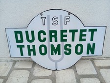 Ancienne plaque émaillée TSF