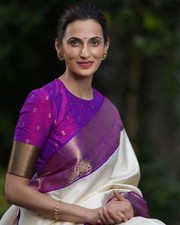Saree En Soie Bollywood Pour Mariage Avec Blouse Assortie Créateur Indien