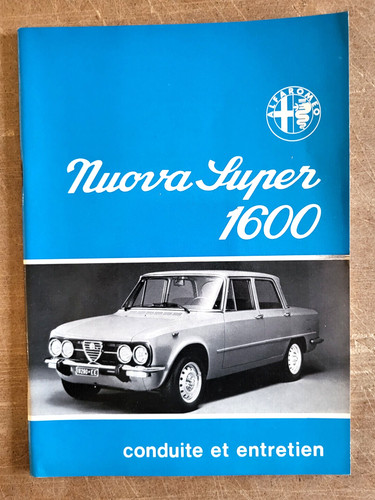 Alfa romeo nuova super 1600 - nuova,