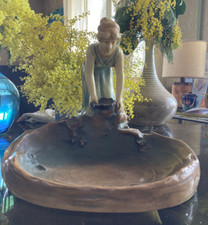  VIDE POCHE ART-NOUVEAU CÉRAMIQUE BERNARD BLOCH 1905 SIGNÉ SCHWARZ 