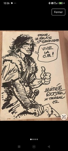 Superbe rare dédicace - et,