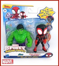 MARVEL SPIDEY and his AMAZING FRIENDS MILES MORALES SPIDER-MAN + HULK - HASBRO