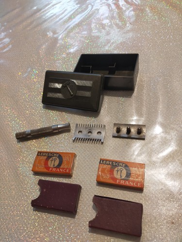 Ancien rasoir set complet - ancien,